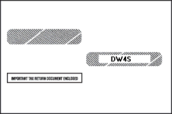 Double Window Envelope for 4-Up W-2 and 1099-R Forms (5 5/8 in x 9 in) (100 Envelopes)