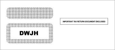 Double Window Envelope for Multiple Account Forms (LJH1, LJH2, LJH3) (3 7/8 in x 9 in) (100 Envelopes)
