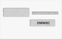 Double Window Envelope for W-2C Forms (5 5/8 in x 9 in) (100 Envelopes)