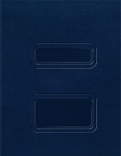 Midnight Blue Side-Staple Tax Folder with Pocket and Windows (8 3/4 in x 11 1/4 in) (100 Folders)