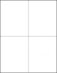 Blank Generic 4-Up w/o Backer Instructions (500 Laser Cut Sheets)