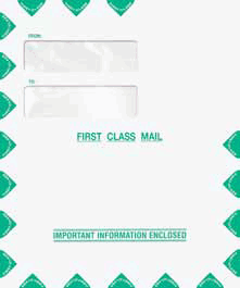 Double Window First Class Tax Organizer Envelope for Lacerte and ProSeries (9 1/2 in x 11 1/2 in) (100 Envelopes)