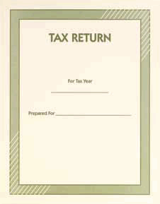 Tax Return Folder, No Pockets, Cream (8 3/4 in x 11 1/4 in) (100 Folders)